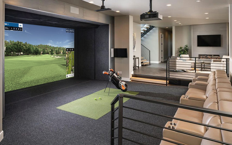 golf simulator install at home